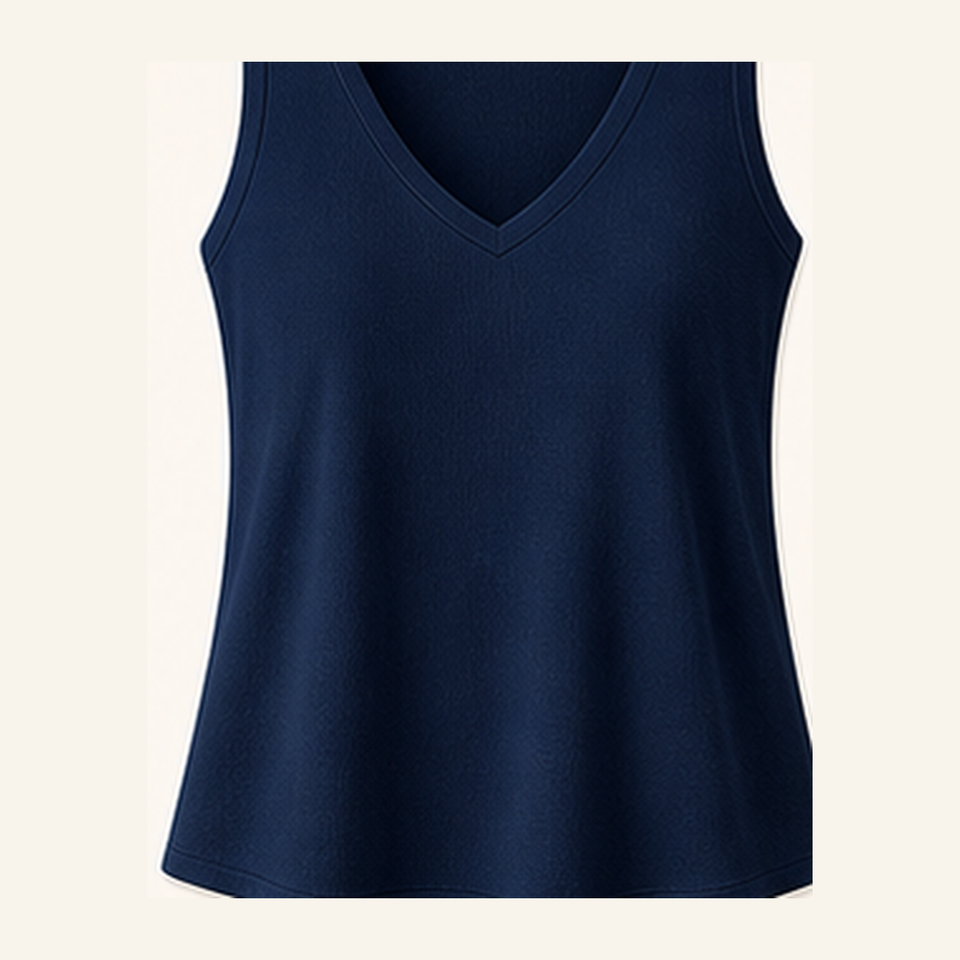 Women's V-Neck Wide Strap Tank Tops
