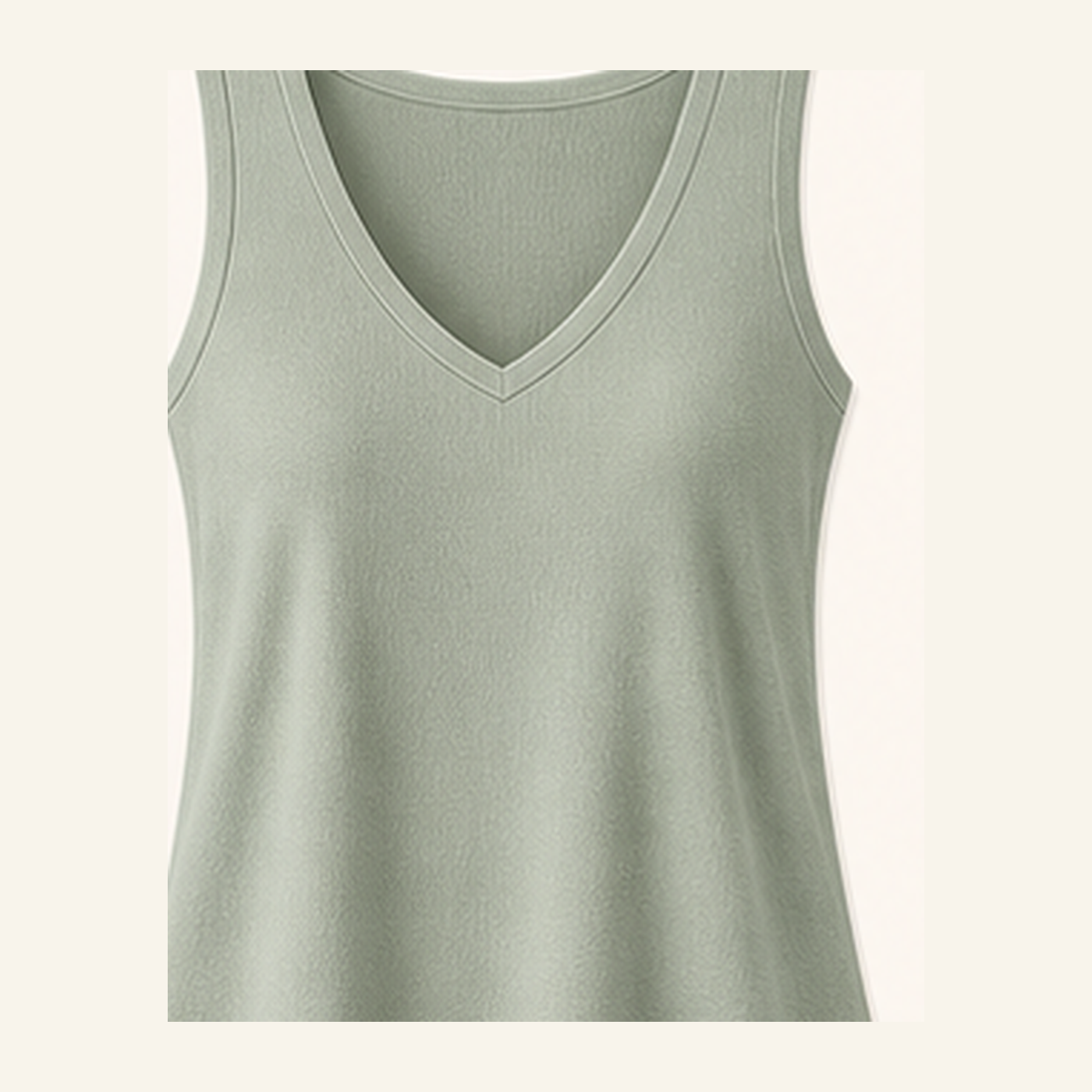 Women's V-Neck Wide Strap Tank Tops