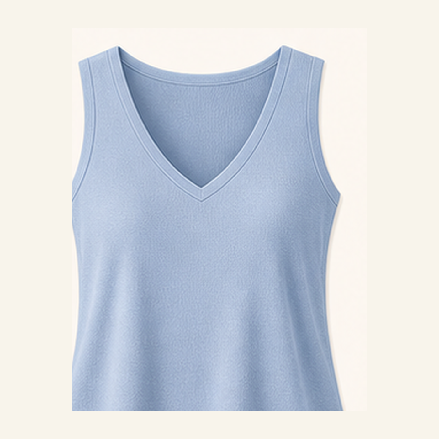 Women's V-Neck Wide Strap Tank Tops