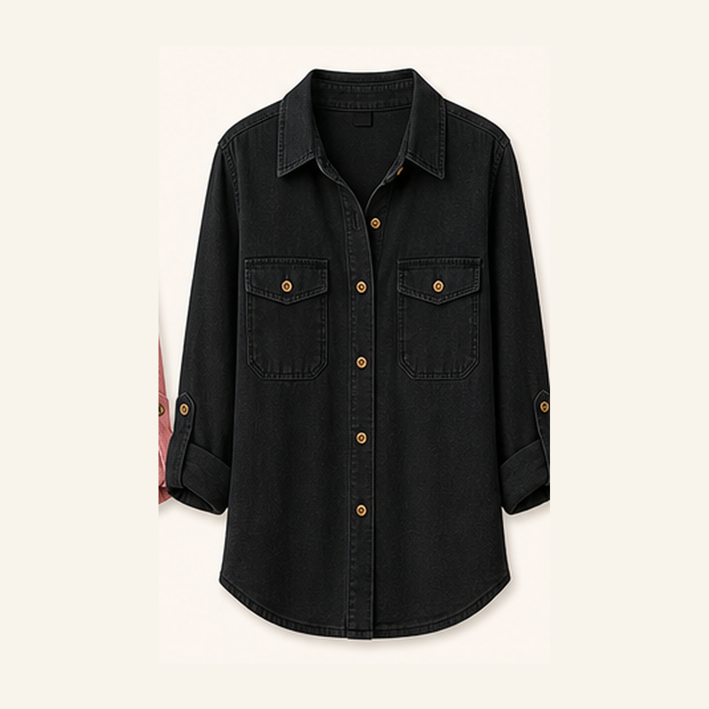 Women's Cotton Utility Button-Up Shirts