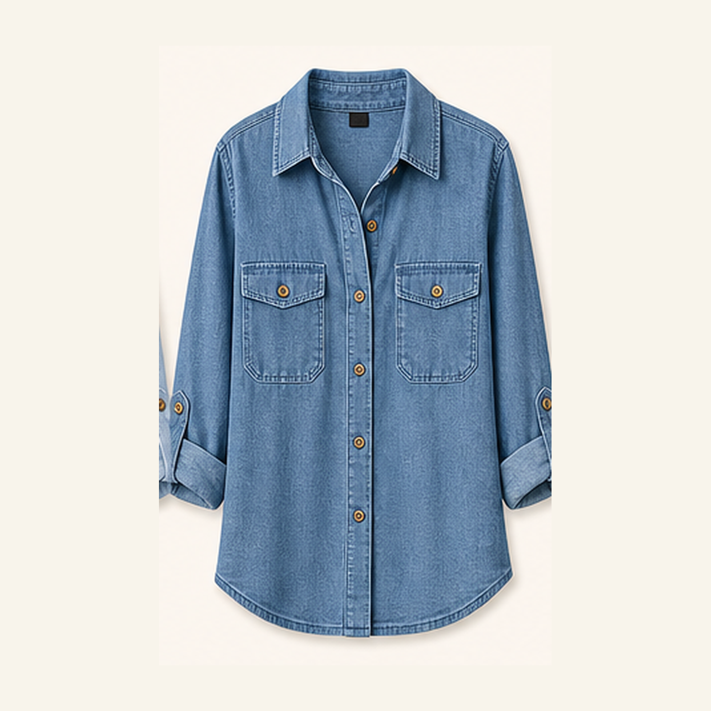Women's Cotton Utility Button-Up Shirts