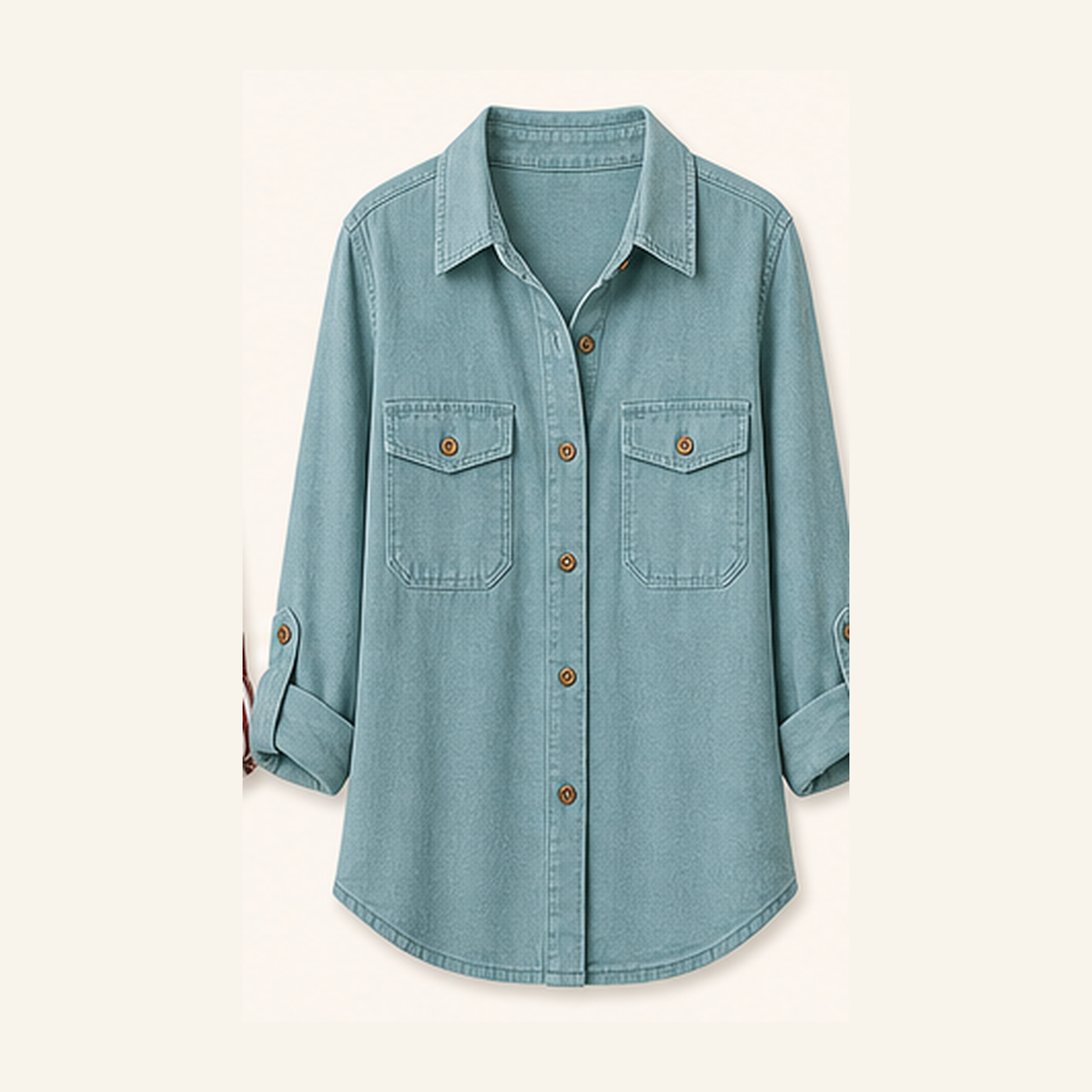 Women's Cotton Utility Button-Up Shirts