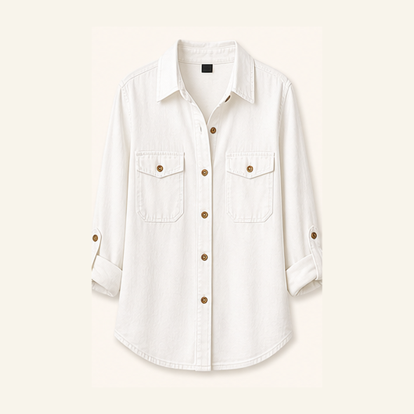 Women's Cotton Utility Button-Up Shirts