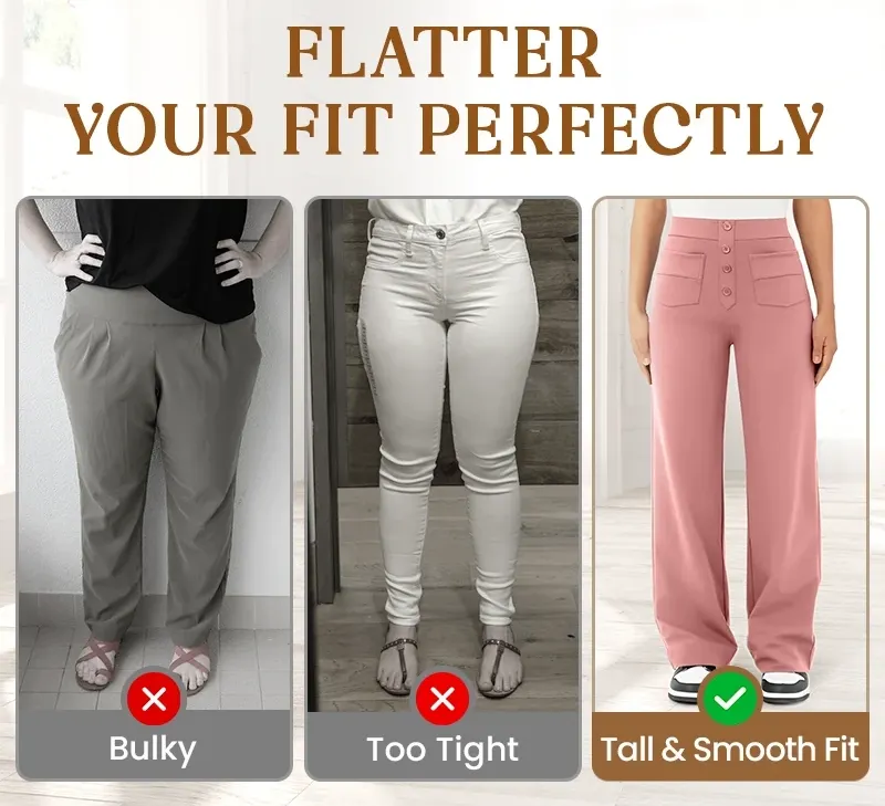 Women's Casual High Waist Stretch Pants