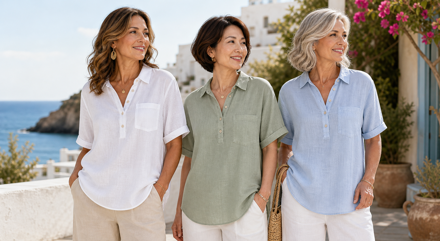 🔥CLEARANCE SALE🔥 Relaxed Linen-Blend Henley Shirt banner