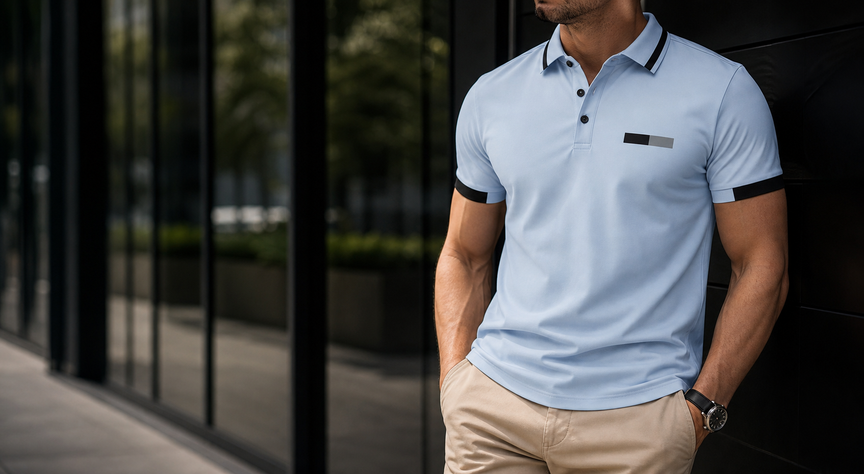 🔥CLEARANCE SALE🔥 Contrast-Trim Performance Polo editorial banner