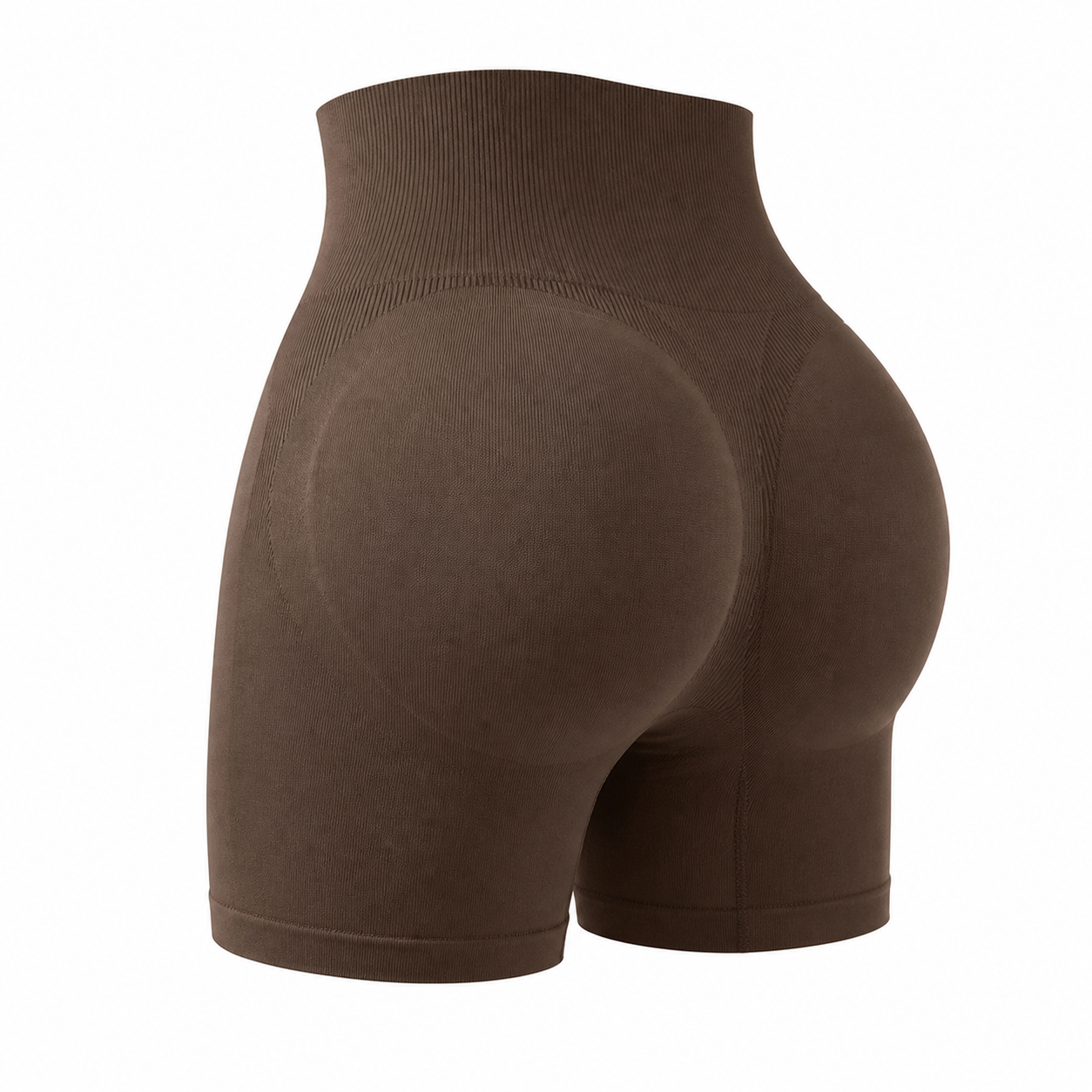 🔥CLEARANCE SALE🔥 High-Waist Seamless Sculpting Shorts - Chocolate