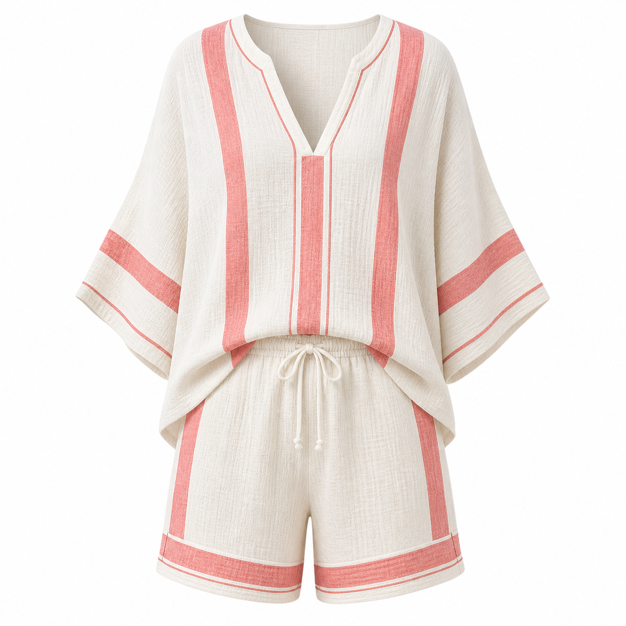 🔥CLEARANCE SALE🔥 Resort Two-Piece Shorts Set - Coral