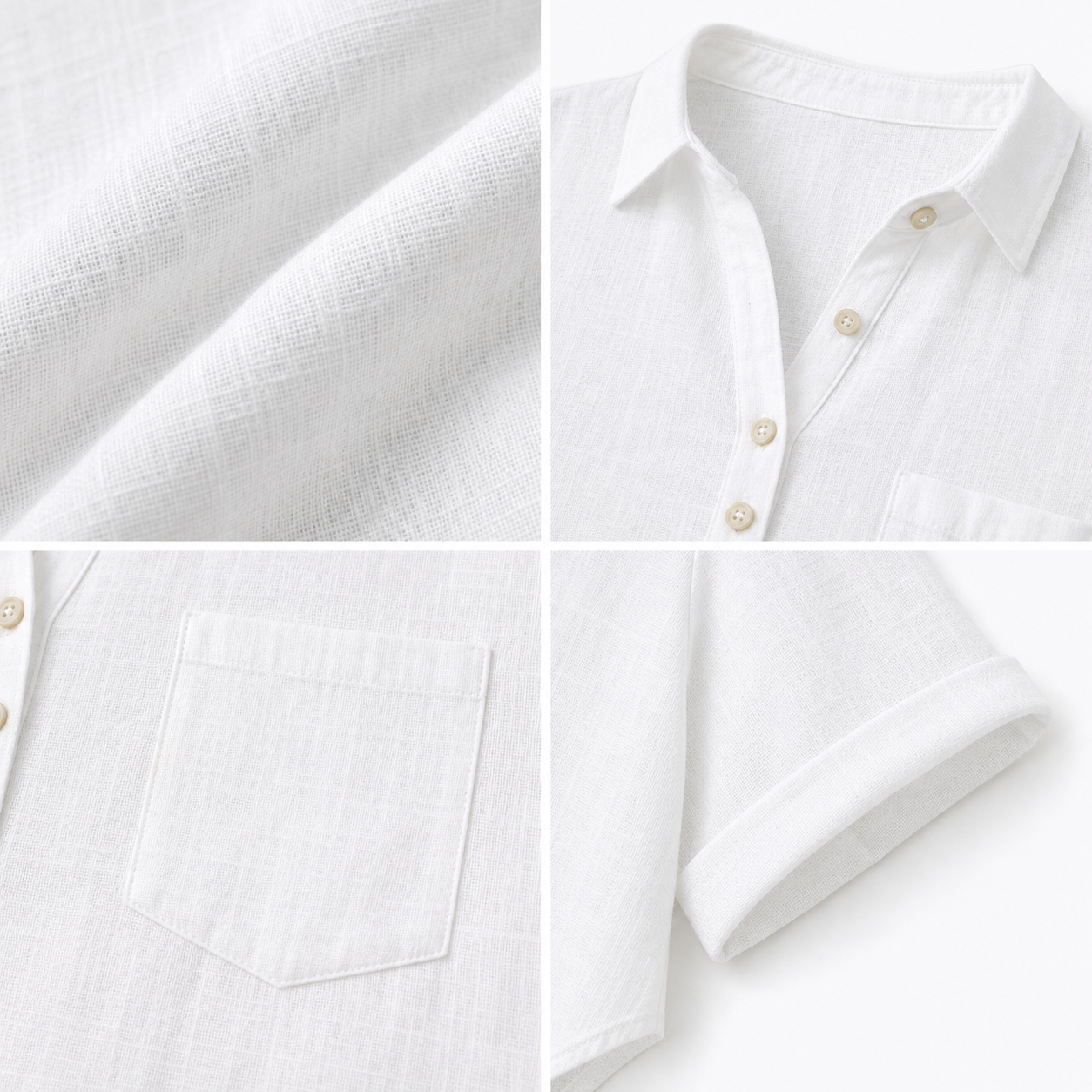 🔥CLEARANCE SALE🔥 Relaxed Linen-Blend Henley Shirt - Details