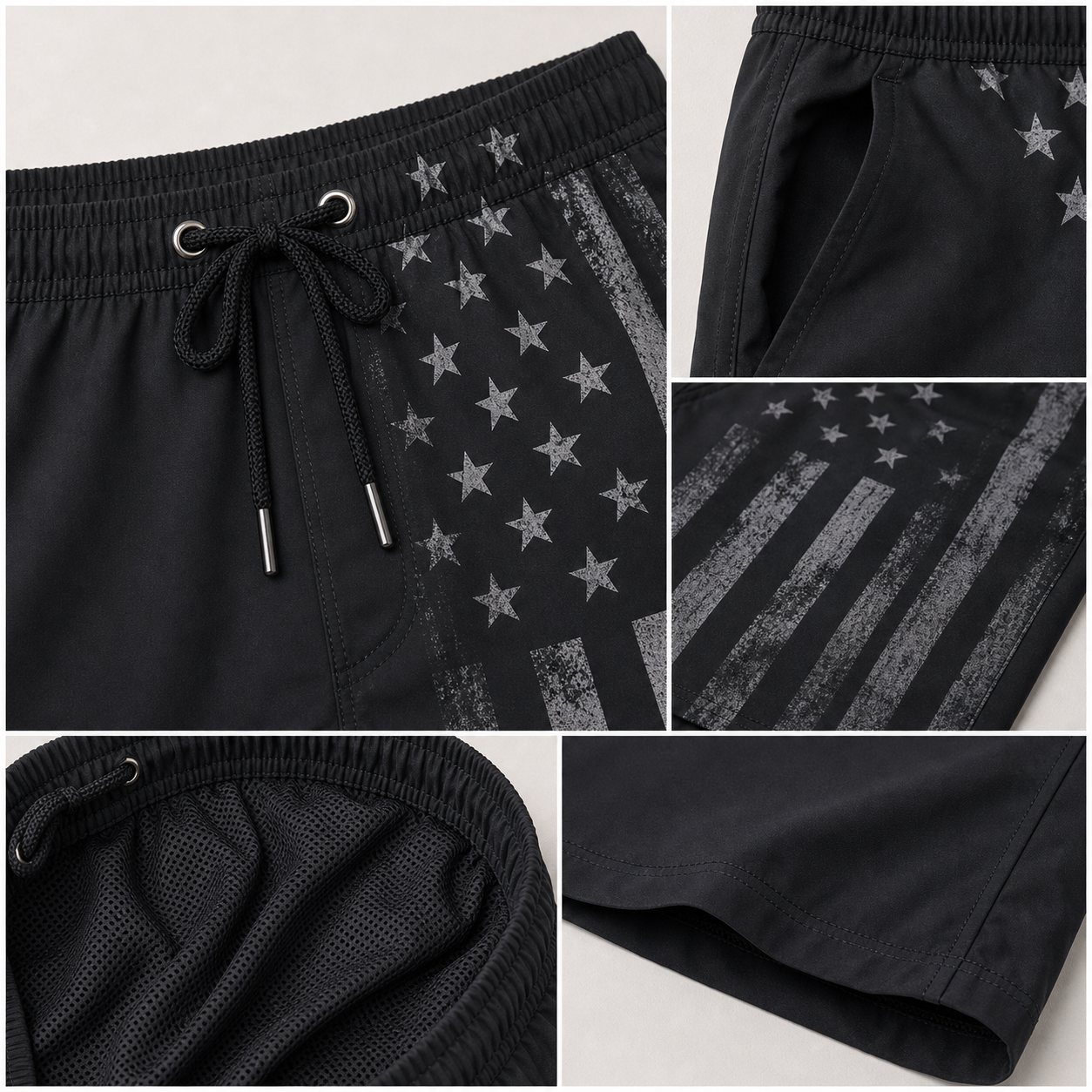 🔥CLEARANCE SALE🔥 Patriotic Flag Swim Trunks - Details