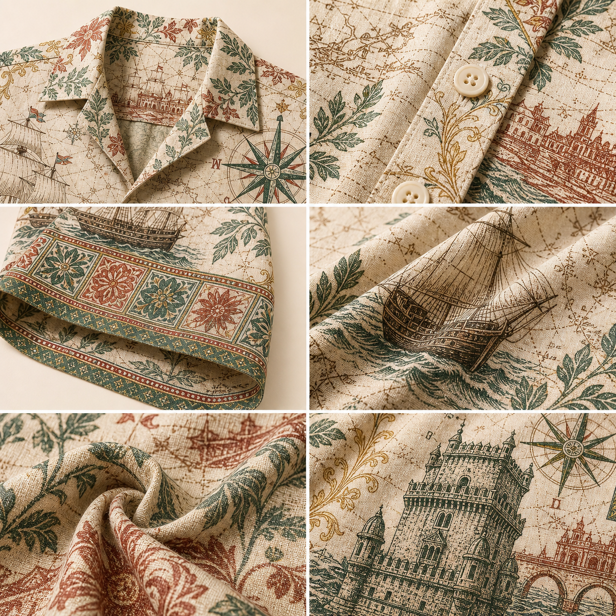 🔥CLEARANCE SALE🔥 Vintage Maritime Hawaiian Shirt - Details