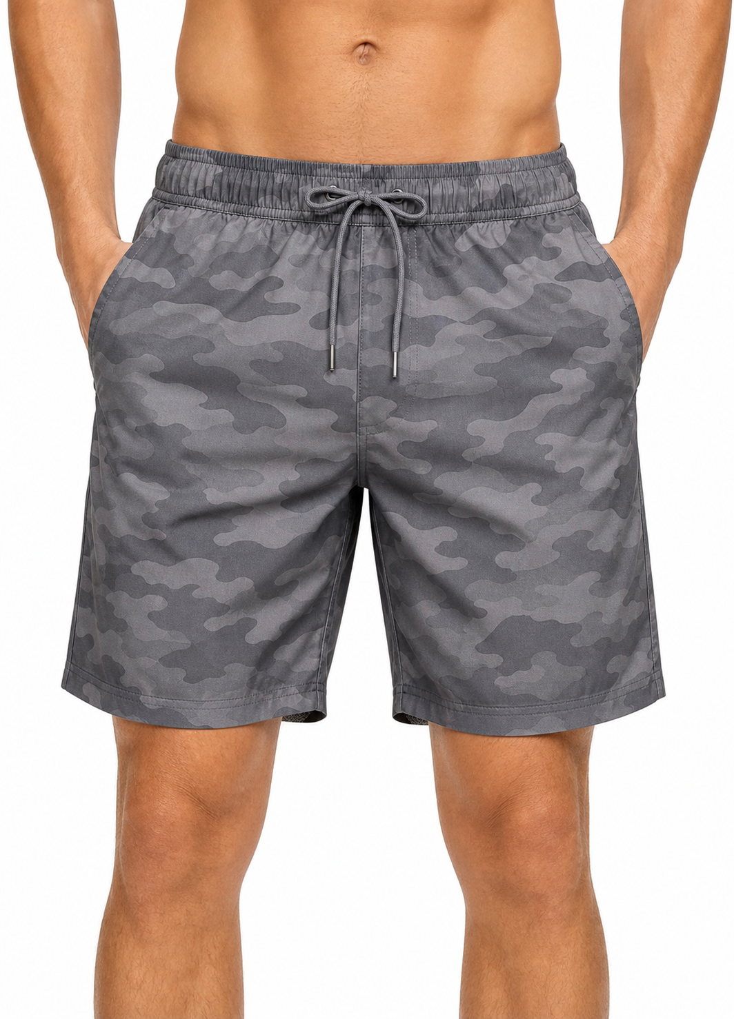🔥CLEARANCE SALE🔥 Quick-Dry Swim Trunks - Gray Camo
