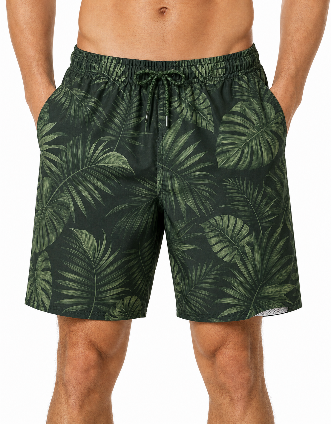 🔥CLEARANCE SALE🔥 Quick-Dry Swim Trunks - Green Palm