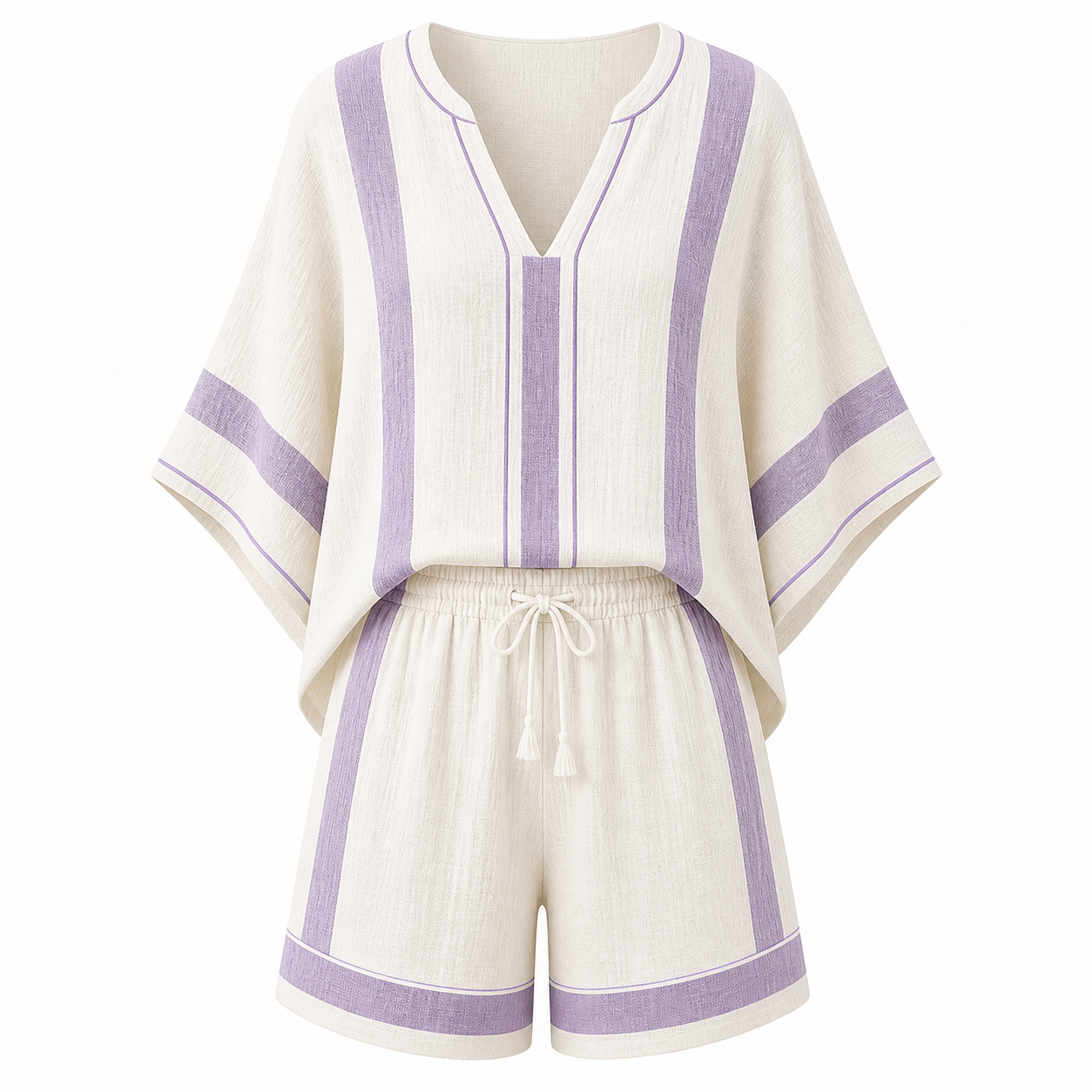 🔥CLEARANCE SALE🔥 Resort Two-Piece Shorts Set - Lavender