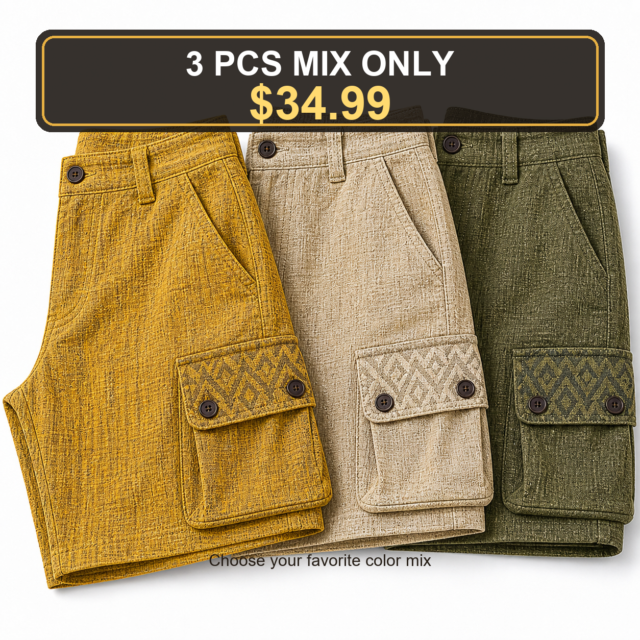 3 PCS MIX ONLY $34.99