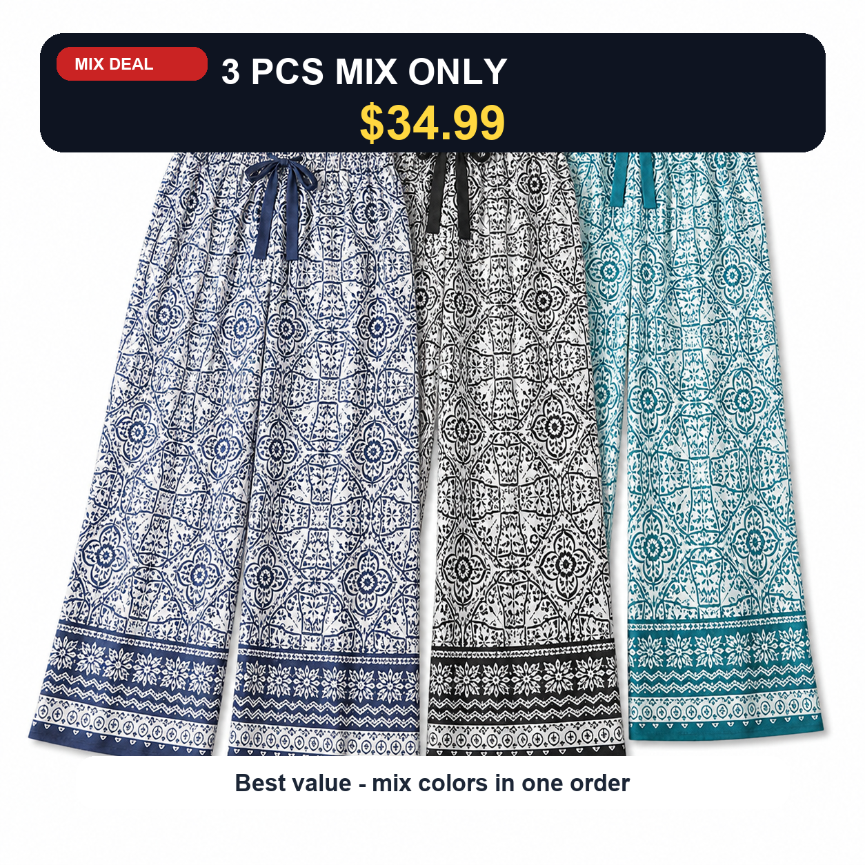 3 PCS MIX ONLY $34.99