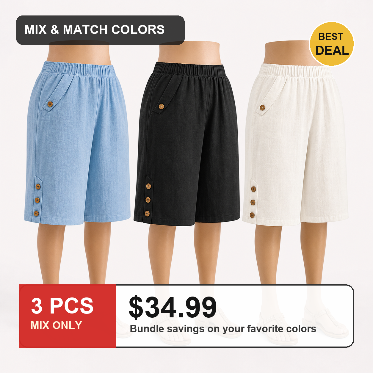 3 PCS MIX ONLY $34.99