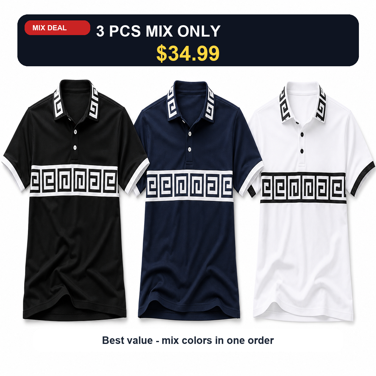 3 PCS MIX ONLY $34.99