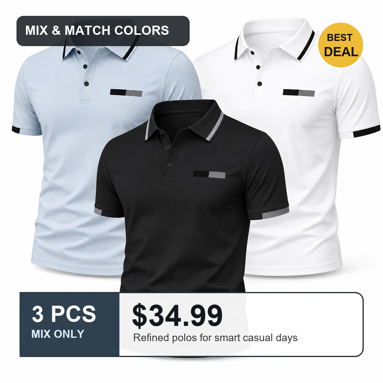 3 PCS MIX ONLY $34.99