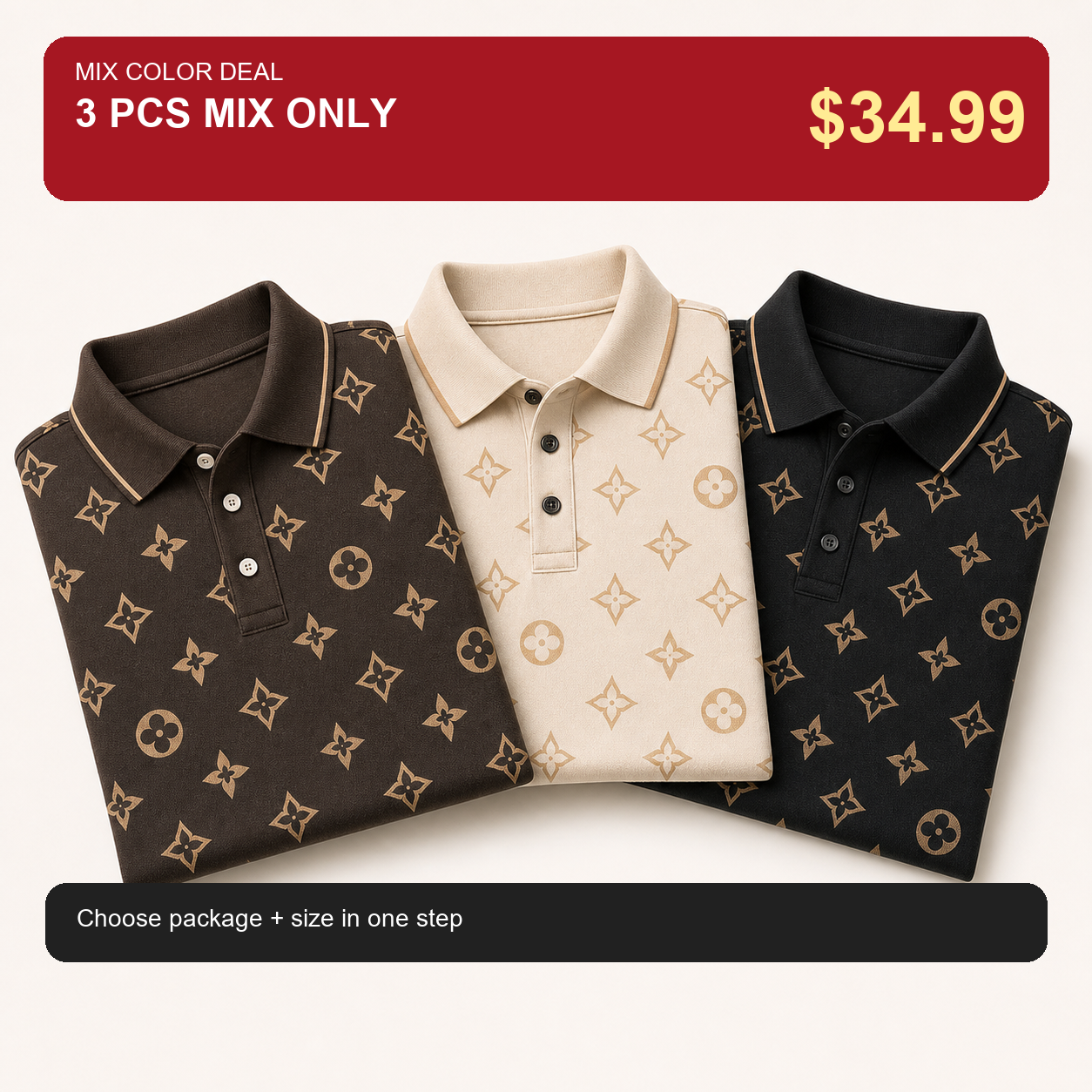 3 PCS MIX ONLY $34.99
