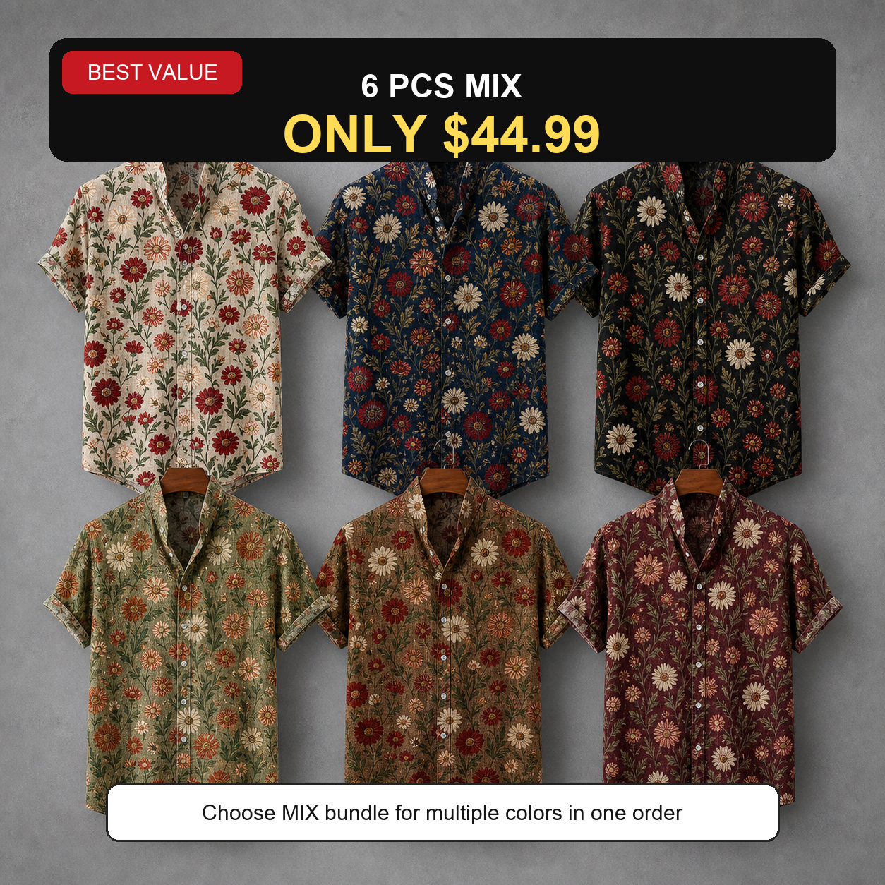6 PCS MIX ONLY $44.99