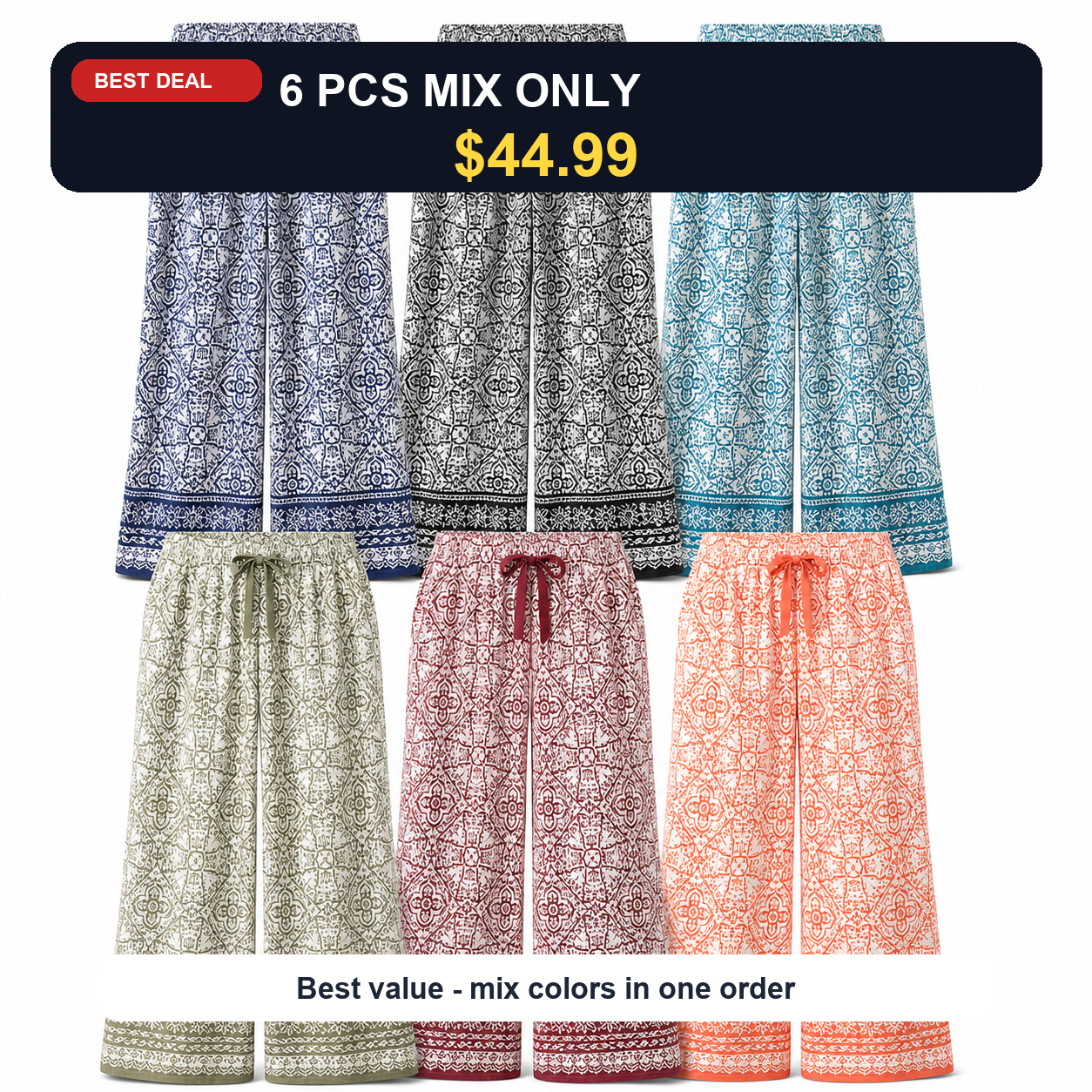 6 PCS MIX ONLY $44.99