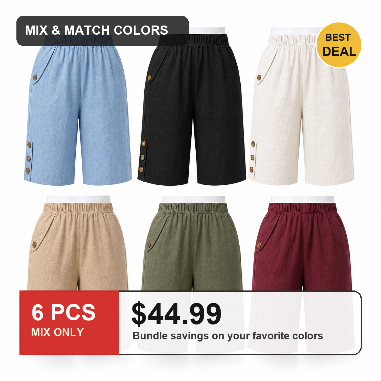 6 PCS MIX ONLY $44.99
