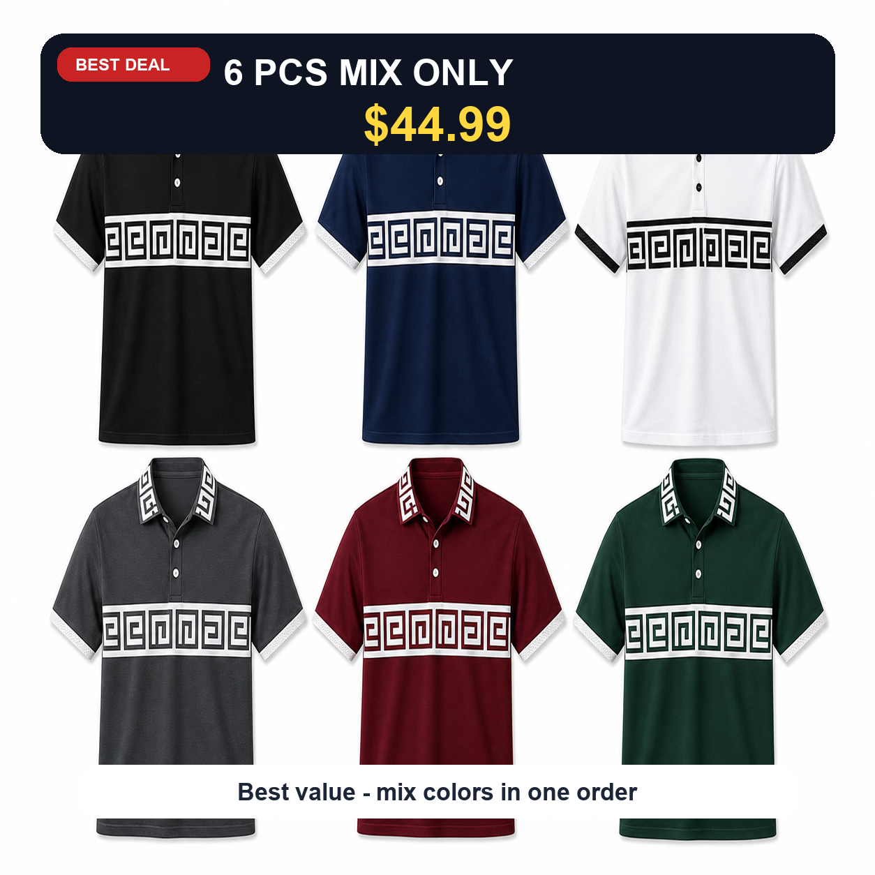 6 PCS MIX ONLY $44.99