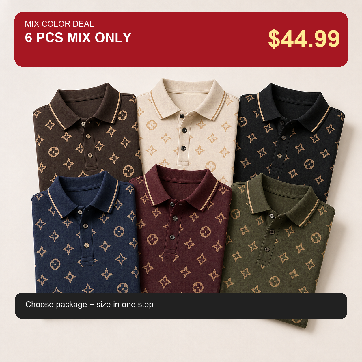 6 PCS MIX ONLY $44.99