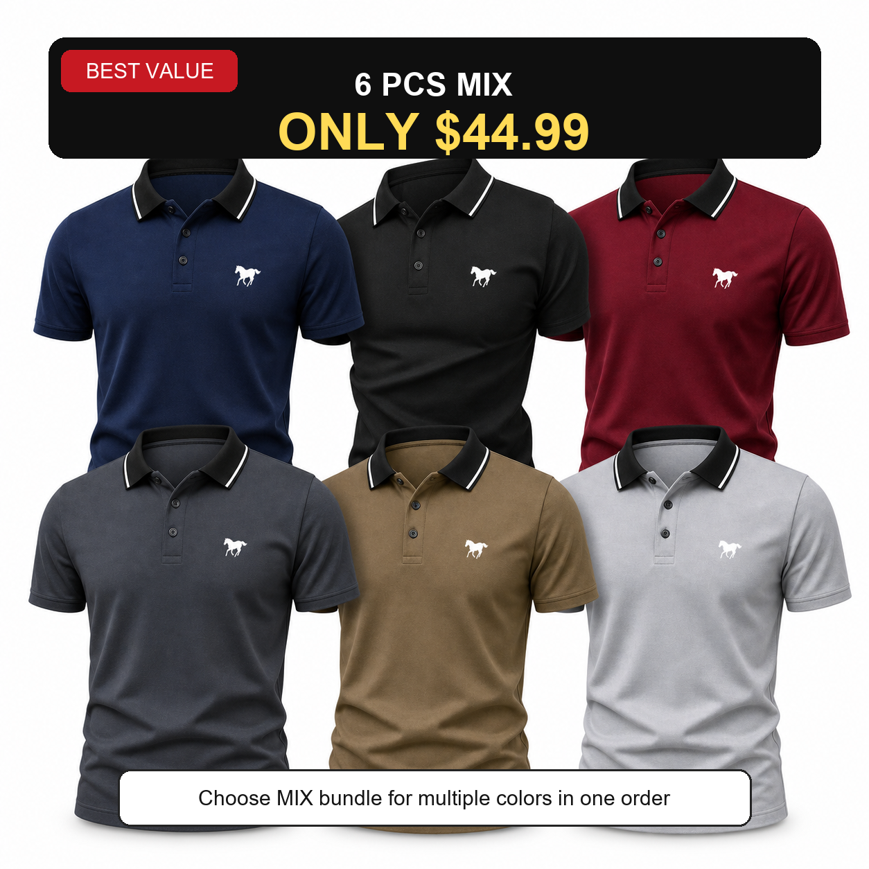 6 PCS MIX ONLY $44.99