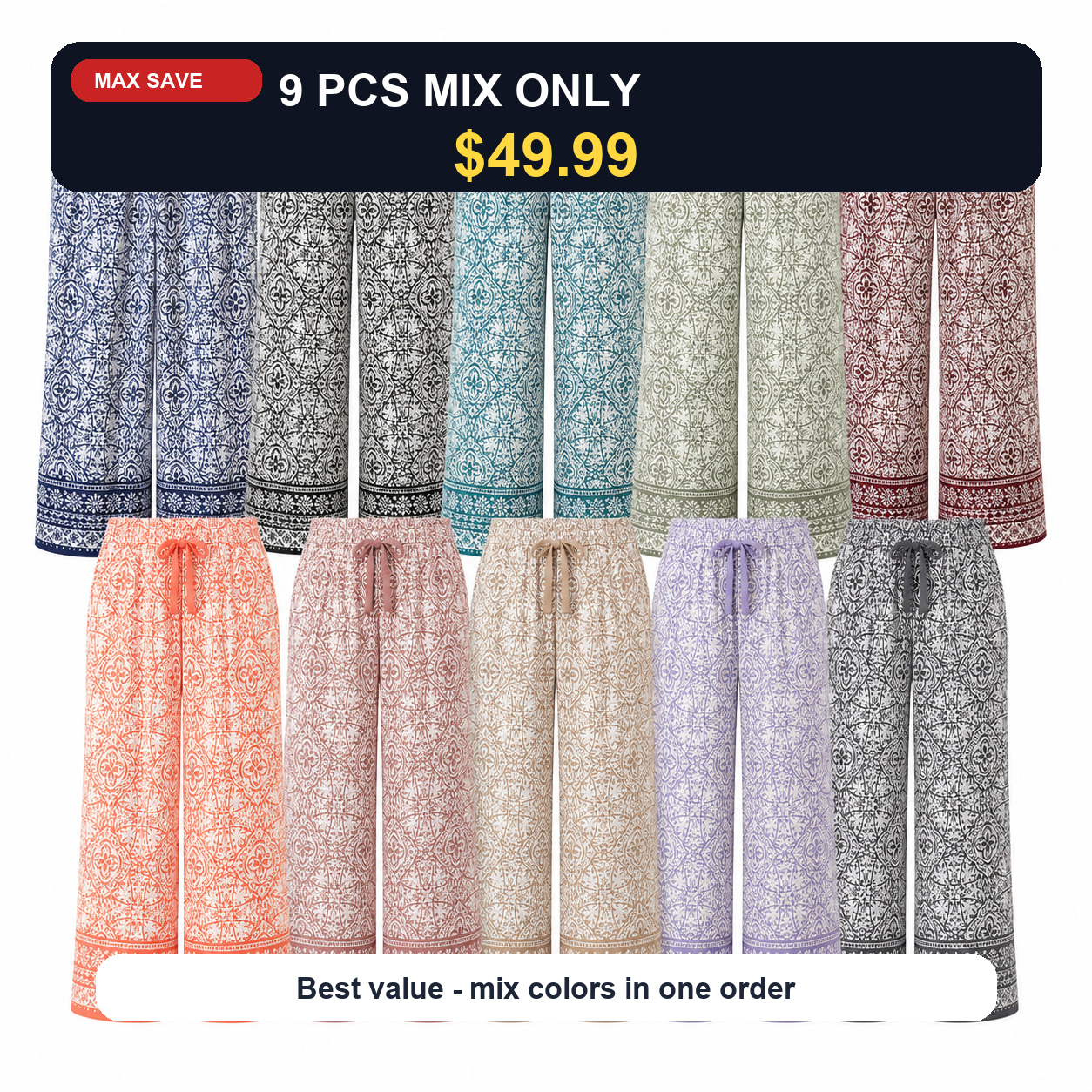 9 PCS MIX ONLY $49.99