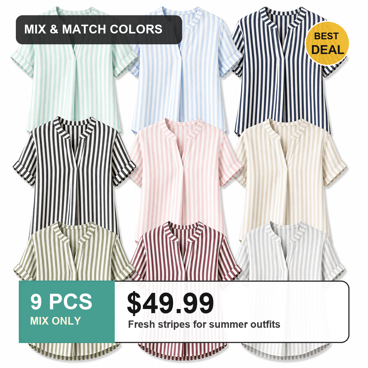 9 PCS MIX ONLY $49.99