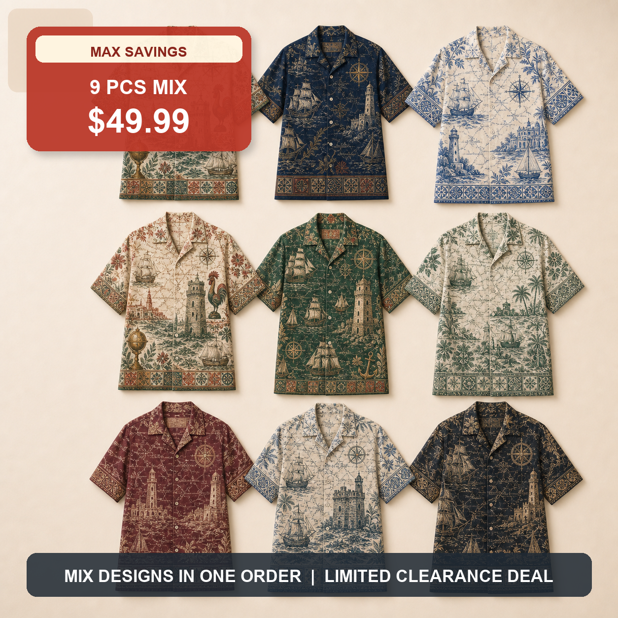 9 PCS MIX ONLY $49.99