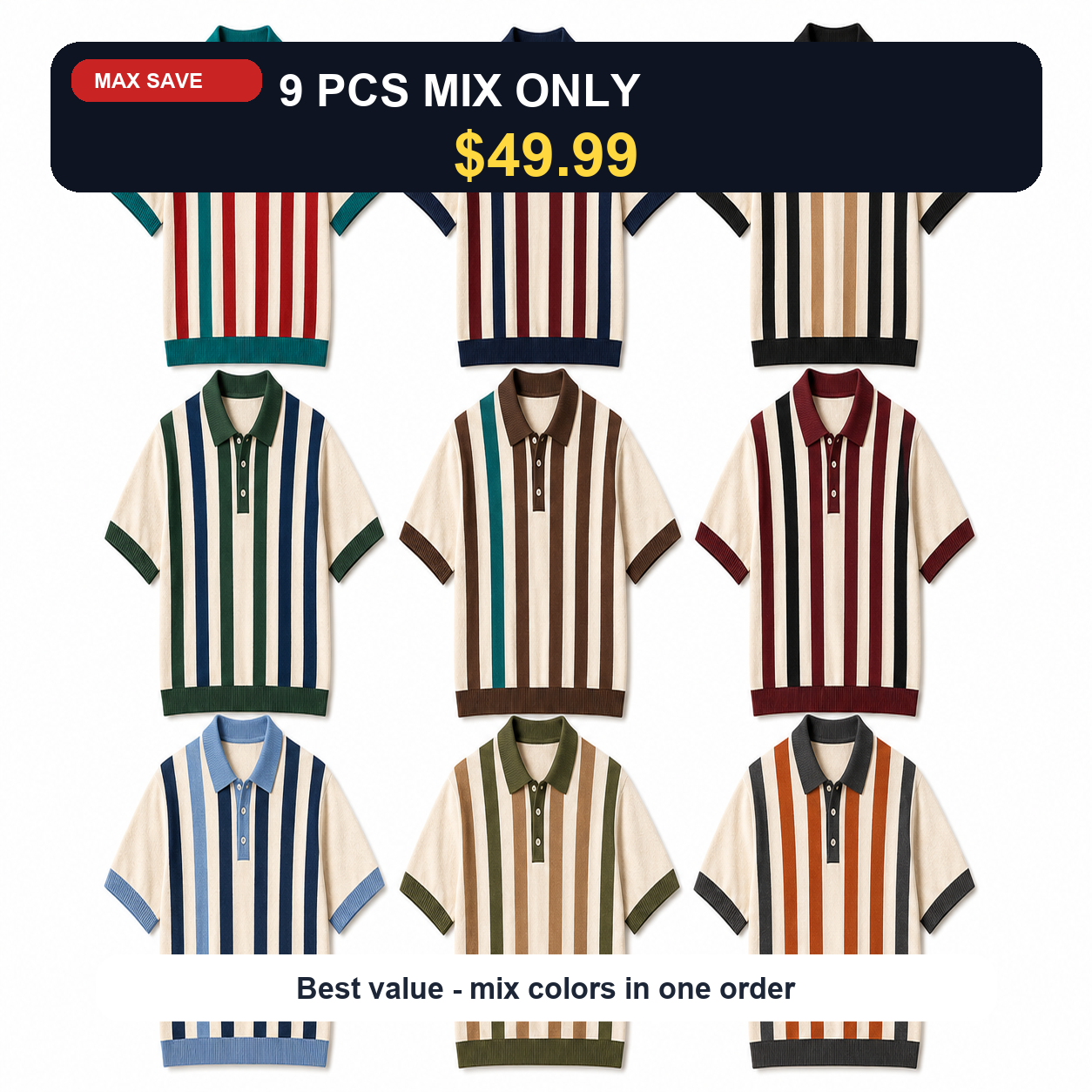 9 PCS MIX ONLY $49.99