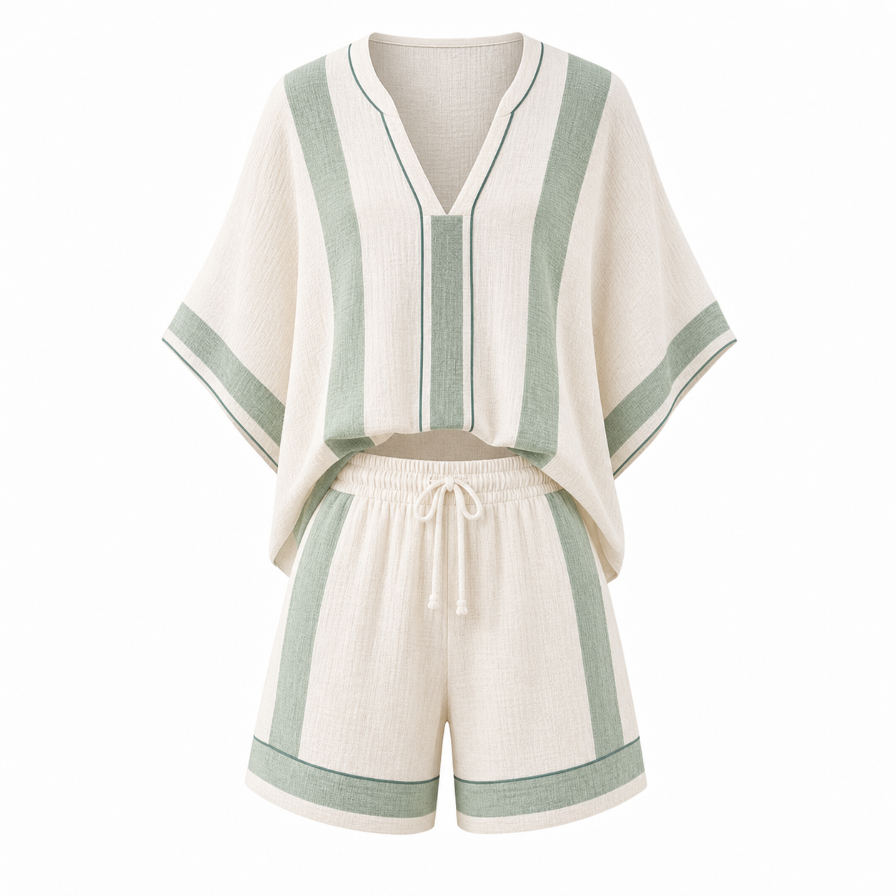 🔥CLEARANCE SALE🔥 Resort Two-Piece Shorts Set - Sage