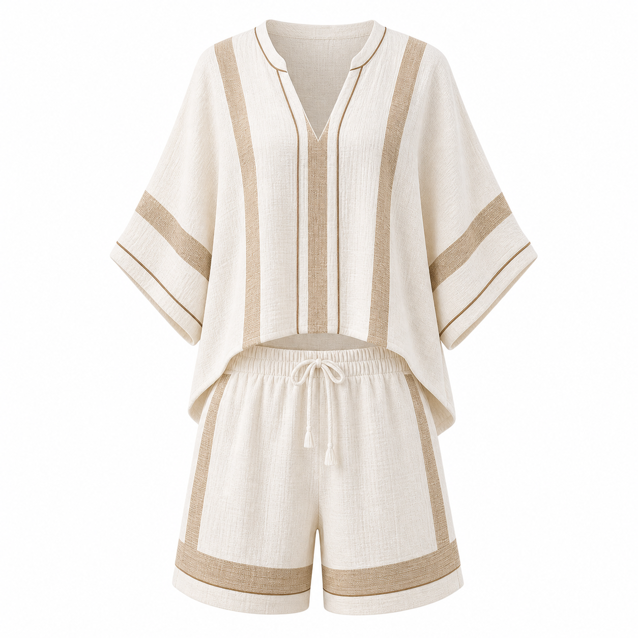🔥CLEARANCE SALE🔥 Resort Two-Piece Shorts Set - Sand