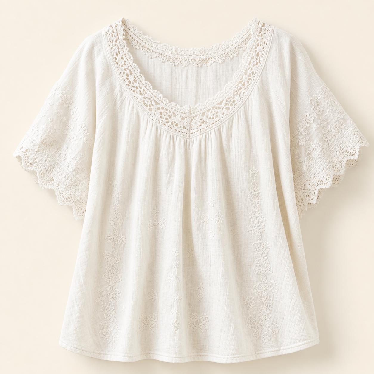 🔥CLEARANCE SALE🔥 Vintage Lace Summer Blouse