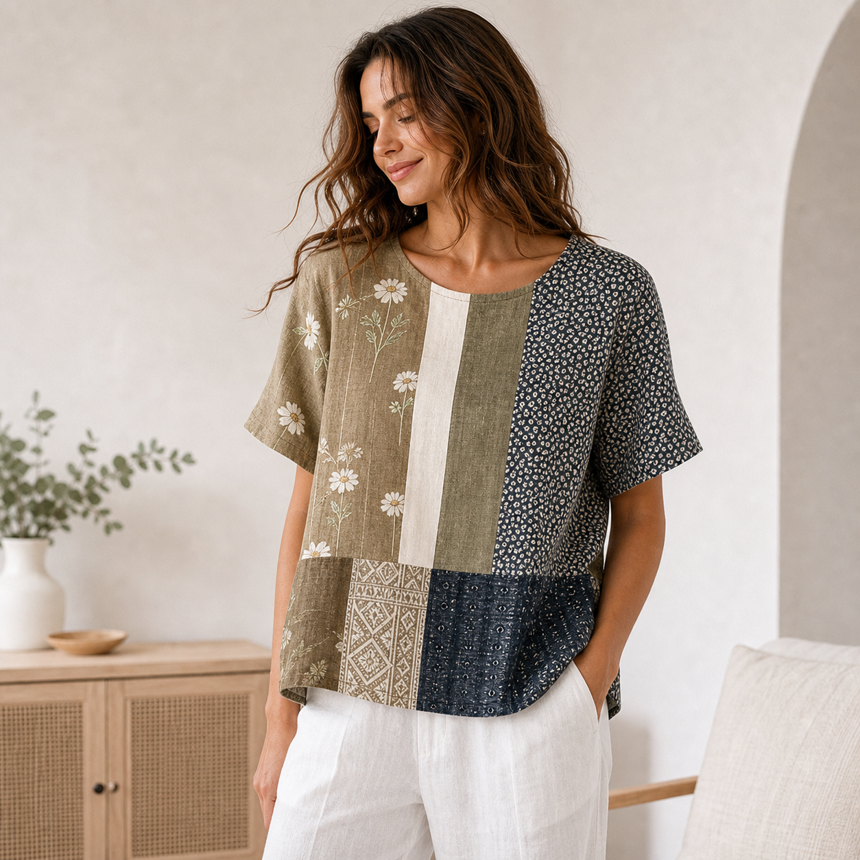 Khaki Patchwork