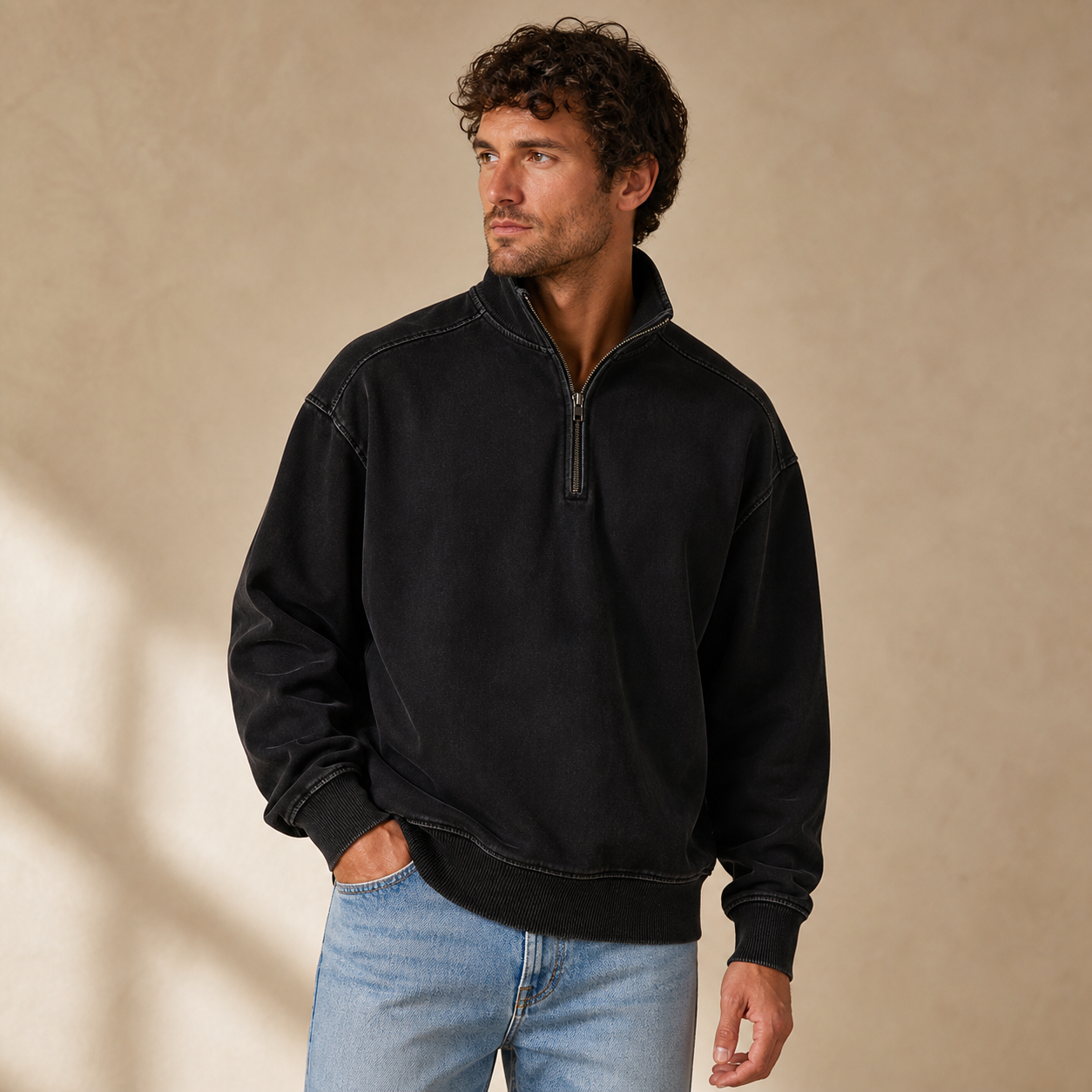 ⏰Store Closing Clearance⚡10 Pack for $34.99⚡Men's Vintage Washed Quarter Zip Pullover Value Packs