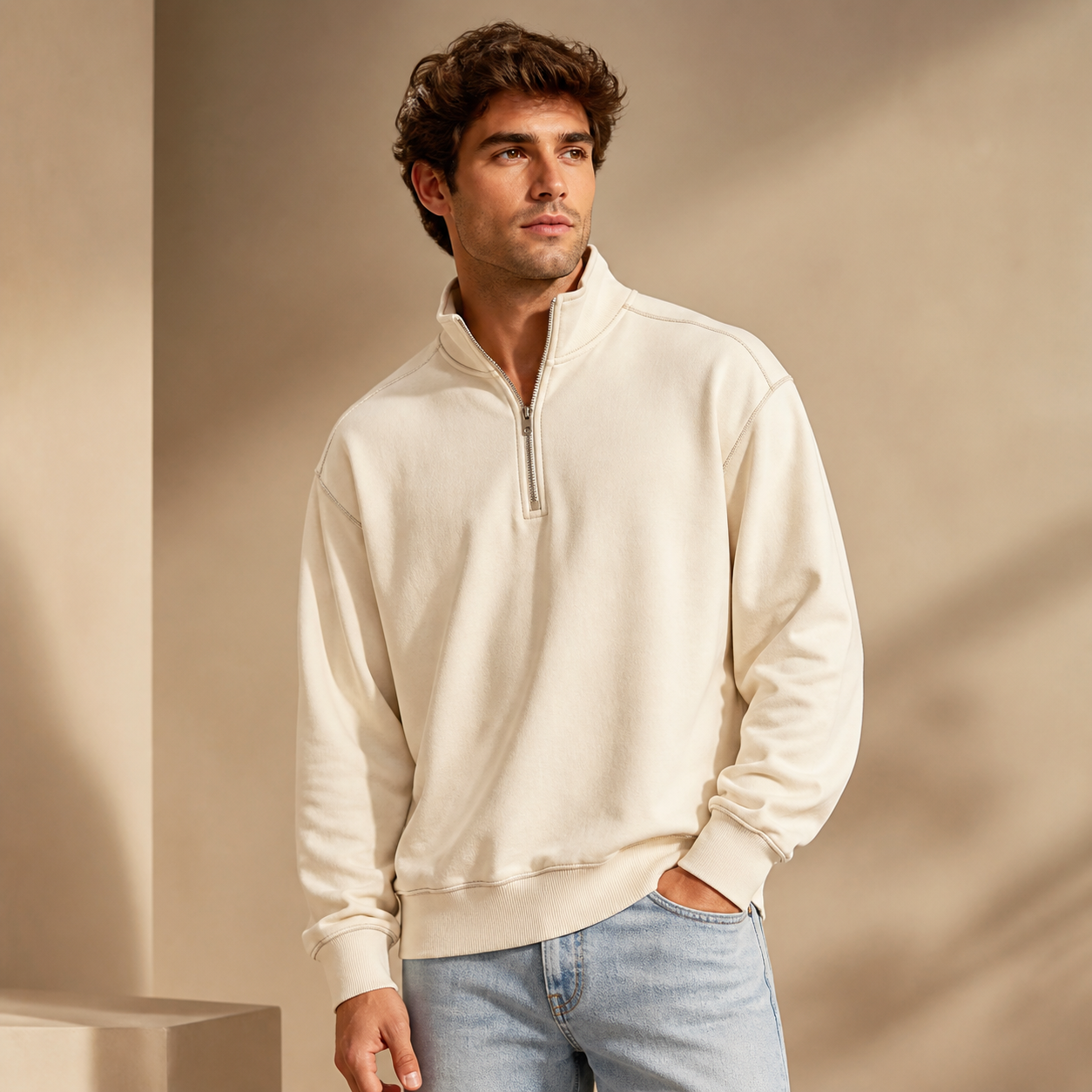 ⏰Store Closing Clearance⚡10 Pack for $34.99⚡Men's Vintage Washed Quarter Zip Pullover Value Packs