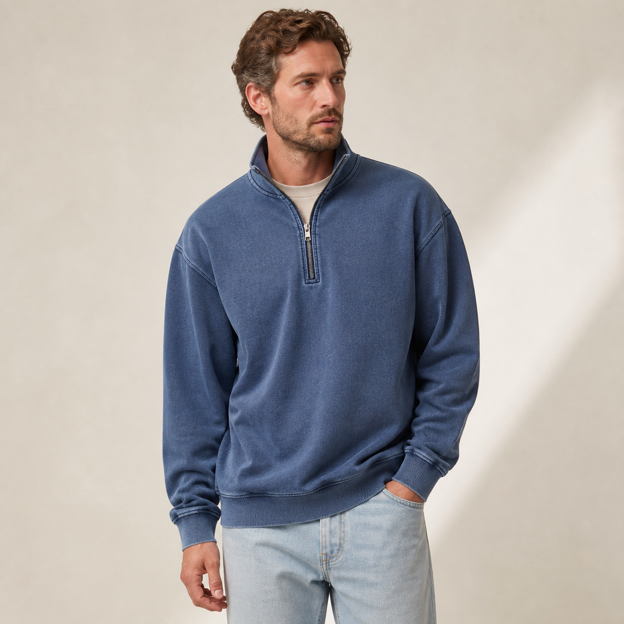 ⏰Store Closing Clearance⚡10 Pack for $34.99⚡Men's Vintage Washed Quarter Zip Pullover Value Packs