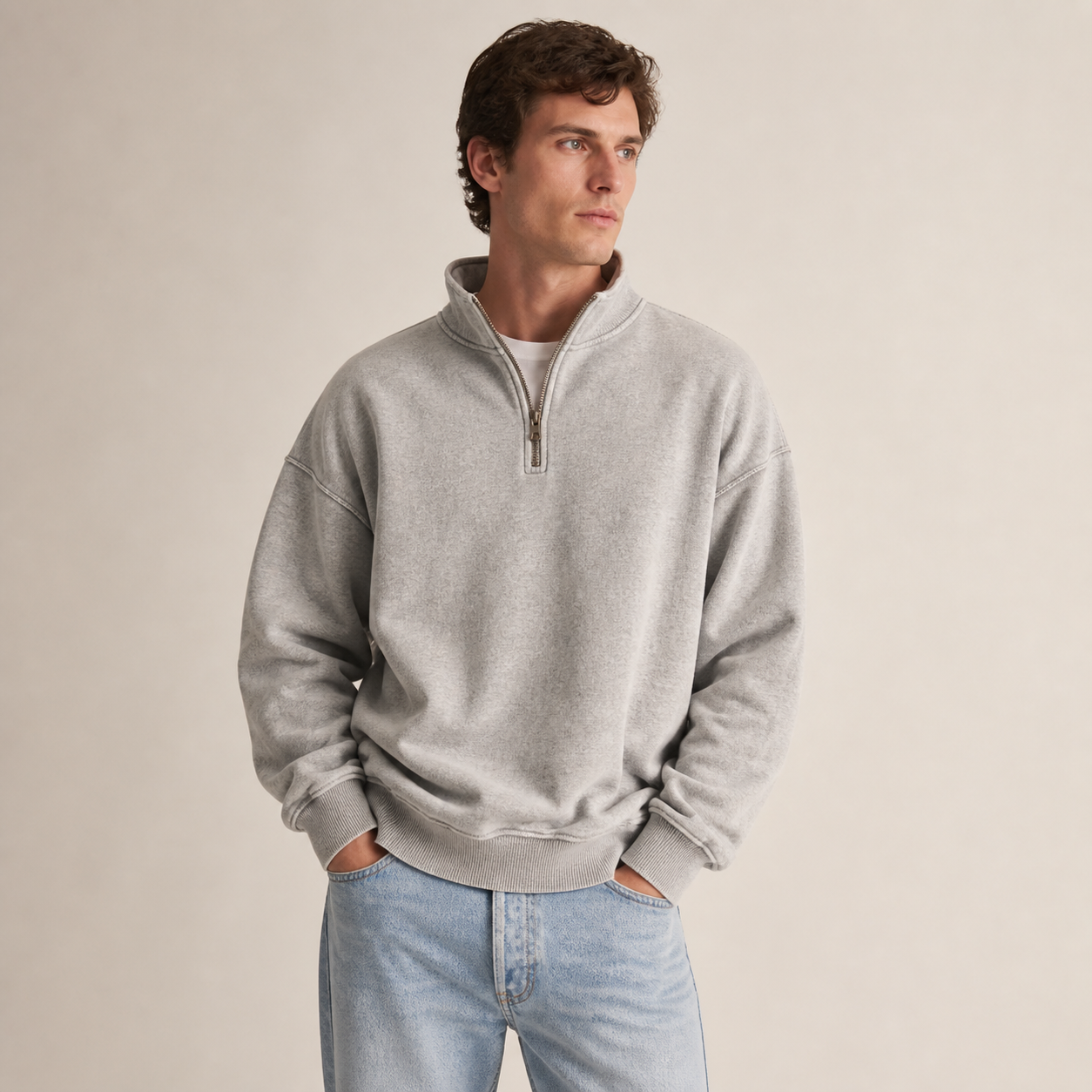 ⏰Store Closing Clearance⚡10 Pack for $34.99⚡Men's Vintage Washed Quarter Zip Pullover Value Packs