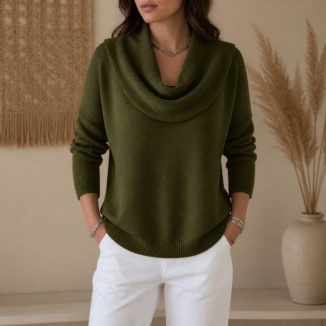 Store Closing Clearance⚡10 Pack for $34.99⚡Women's Cowl Neck Knit Sweater