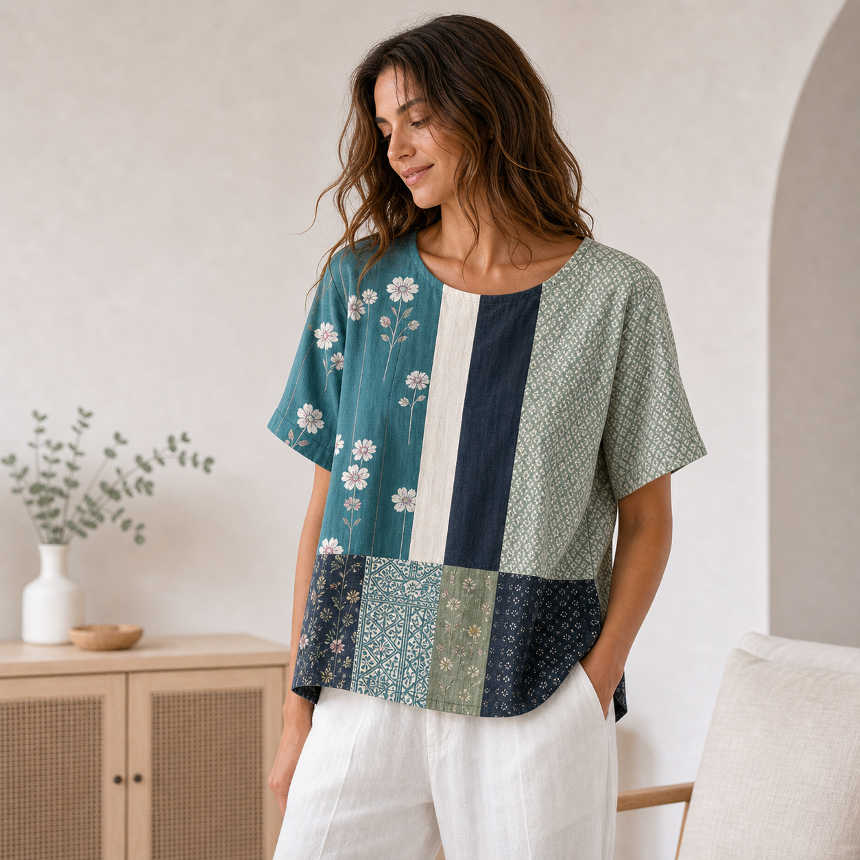 Teal Patchwork