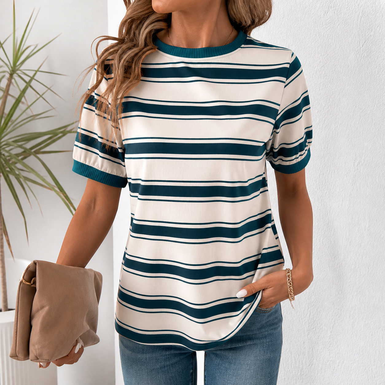 Teal Trim Stripe