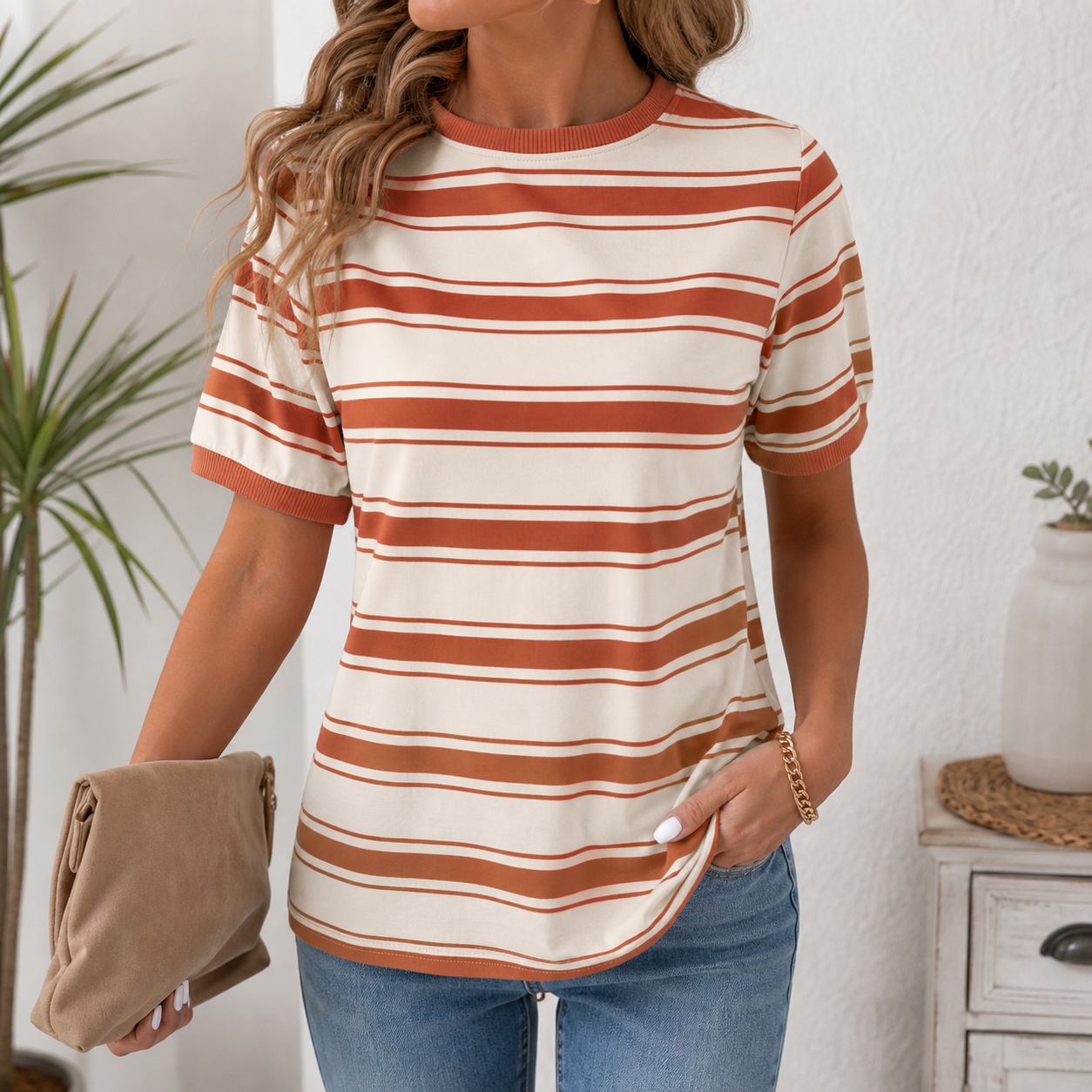 Terracotta Trim Stripe