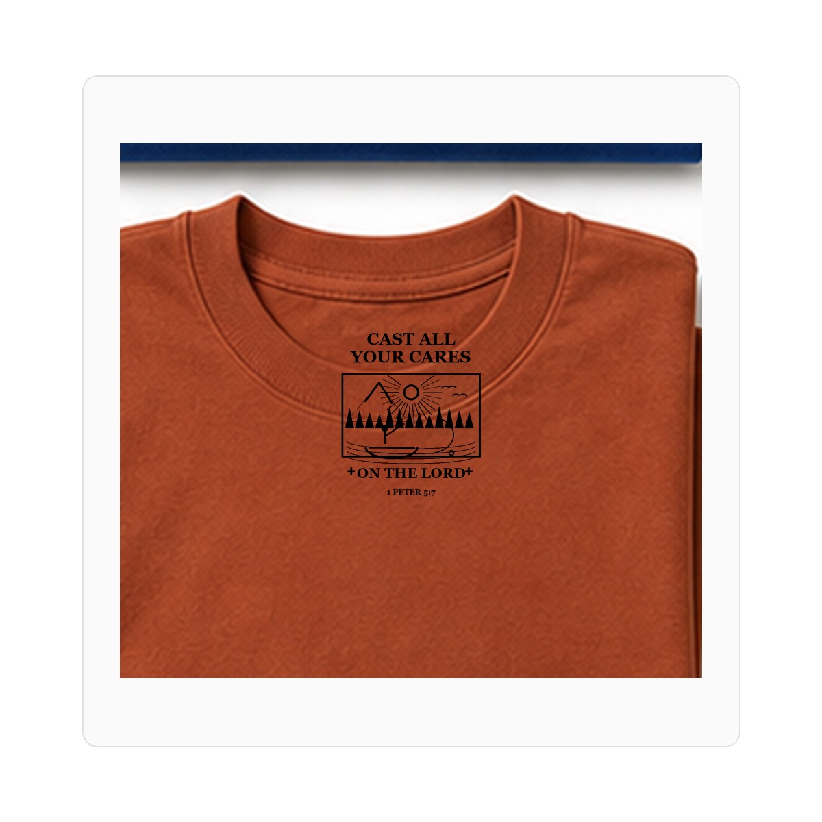 Final GPT 1200 men's Cast All Your Cares fishing tee - variant cream