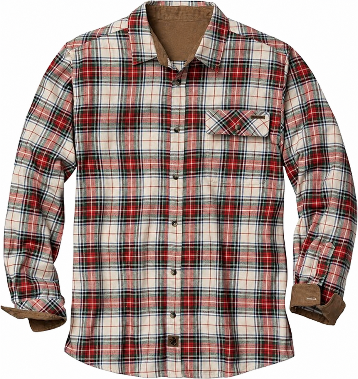 Legendary Whitetails Mens Flannel Long Sleeve Button Down 100% Cotton Shirt