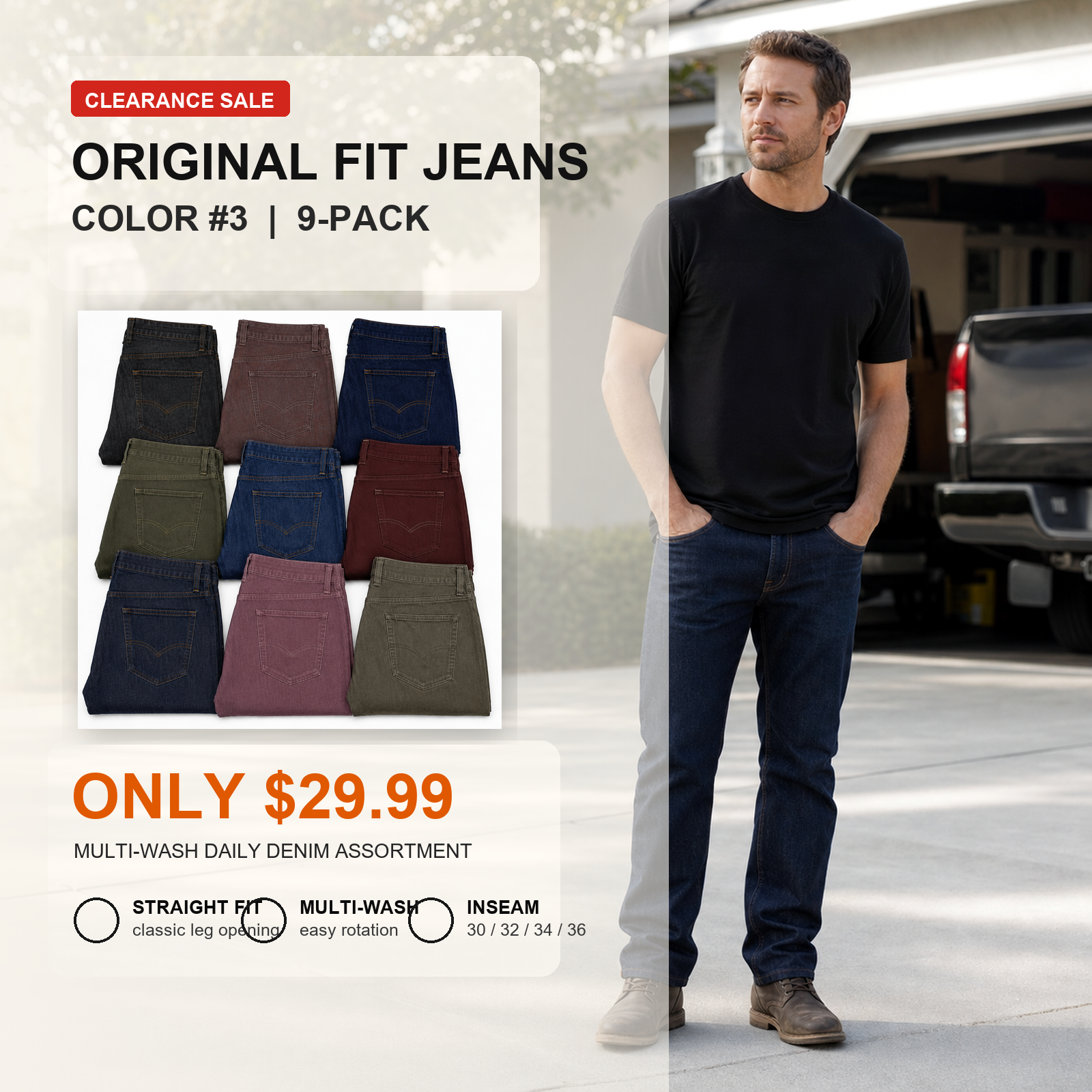 Classic Straight Fit Jeans
