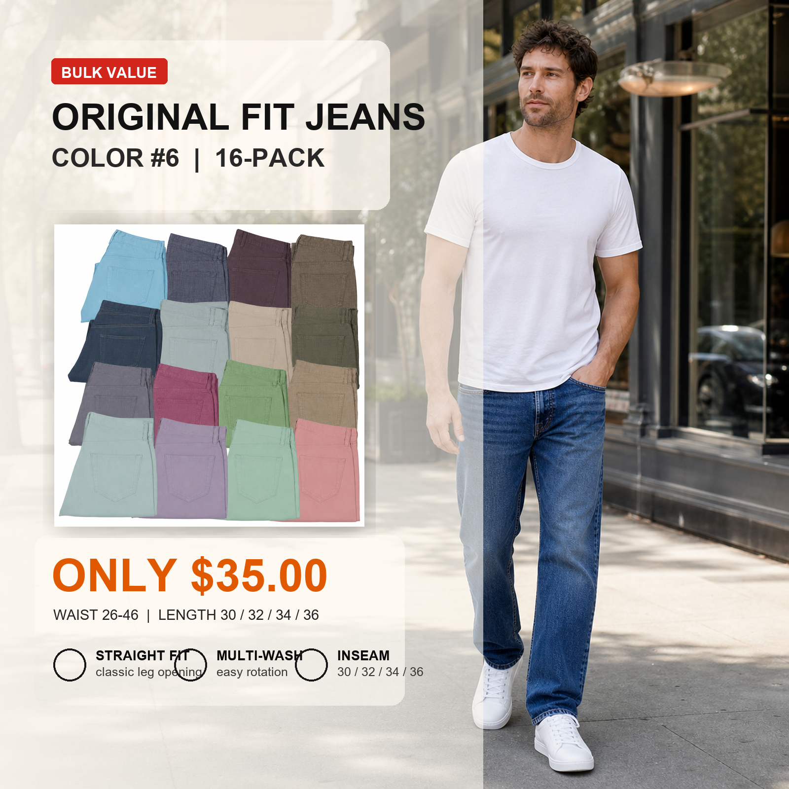Classic Straight Fit Jeans
